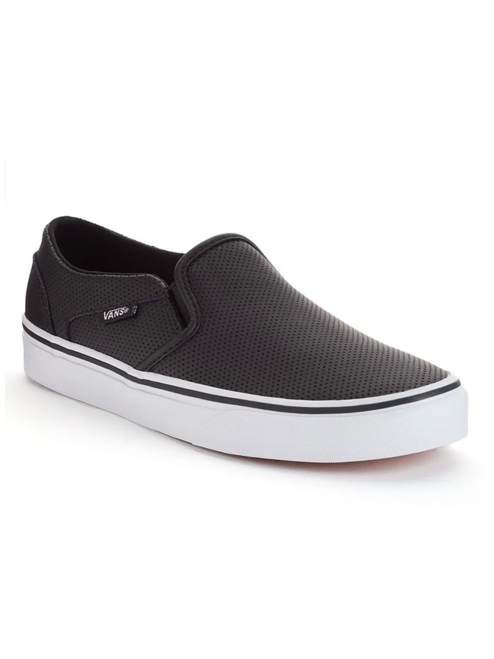 Vans Women’s Asher Perforated Slip On Sneakers Shoes Sz 8.5